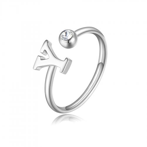 Anello serie Click con lettera Y