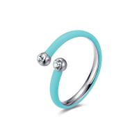 Anello serie Vibes azzurro