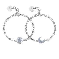 Coppia di bracciali sole e luna