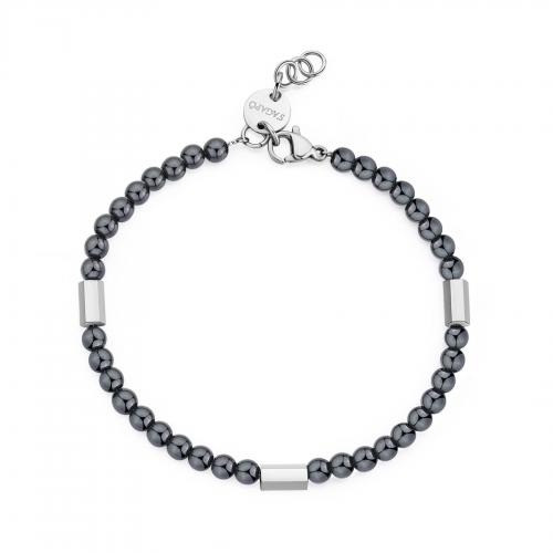 Bracciale serie Riot nero con ematite