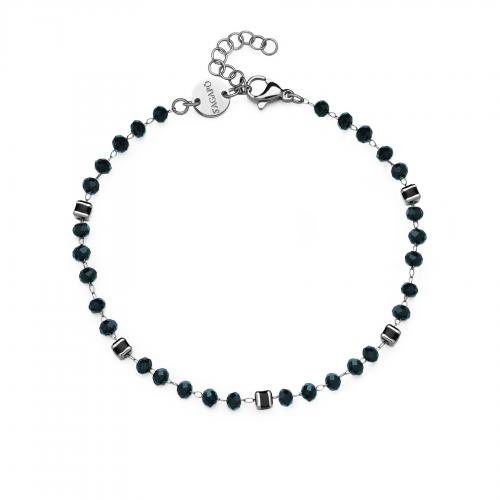 Bracciale serie Shrine con cristalli neri