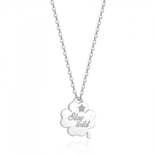 Collana serie Be My Always con quadrifoglio