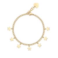 Bracciale dorato serie Message con stelle