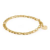 Bracciale dorato serie Chunky maglia 3+1