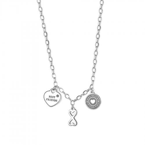 Collana serie Happy con ciondoli "Best friends"