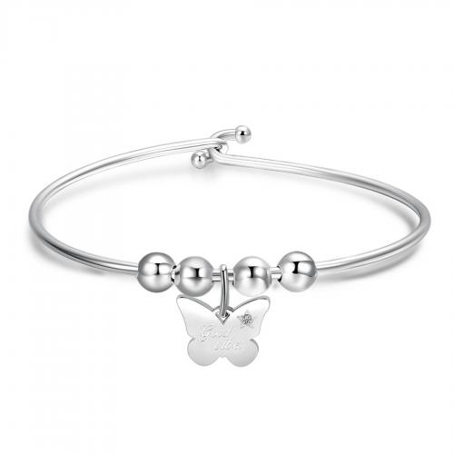 Bracciale rigido serie Be My Always con farfalla