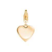 Charm dorato serie Happy a cuore