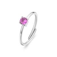 Anello serie Dazzly con cristallo viola