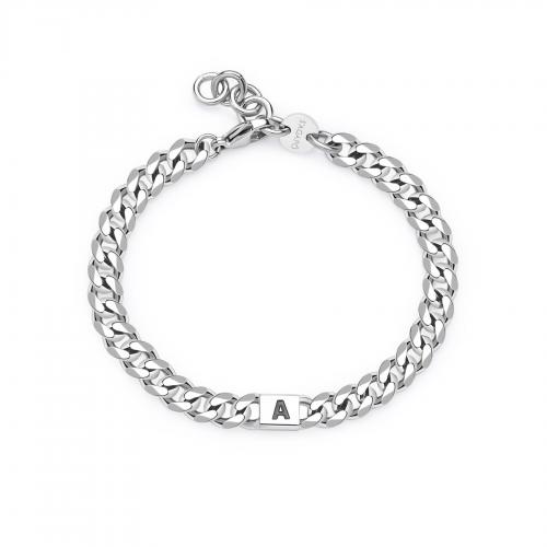 Bracciale serie Monogram con lettera A