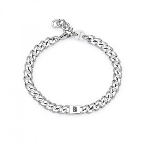 Bracciale serie Monogram con lettera B