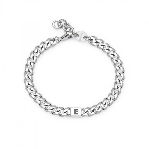 Bracciale serie Monogram con lettera E