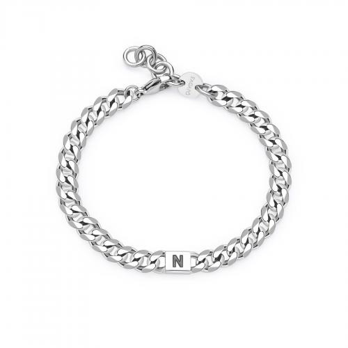 Bracciale serie Monogram con lettera N