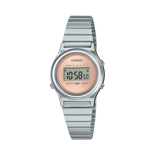 Orologio digitale donna, acciaio, rosa