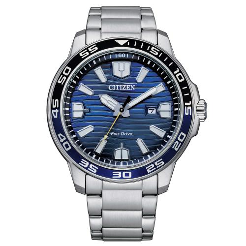 Citizen Marine solo tempo, quadrante blu