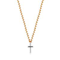 Collana serie Shrine con cristalli ambra e croce