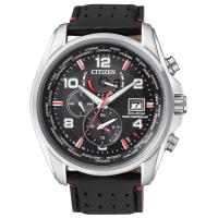 Eco-Drive Radiocontrollato con cinturino in pelle