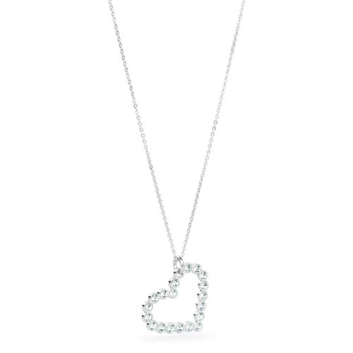 Collana serie Aura con cuore con cristalli