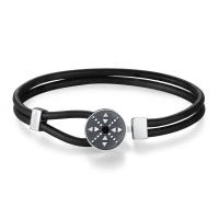 Bracciale in caucciÃÂ¹ con chiusura centrale circolare