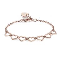 Bracciale rosato serie Starlove con cuori