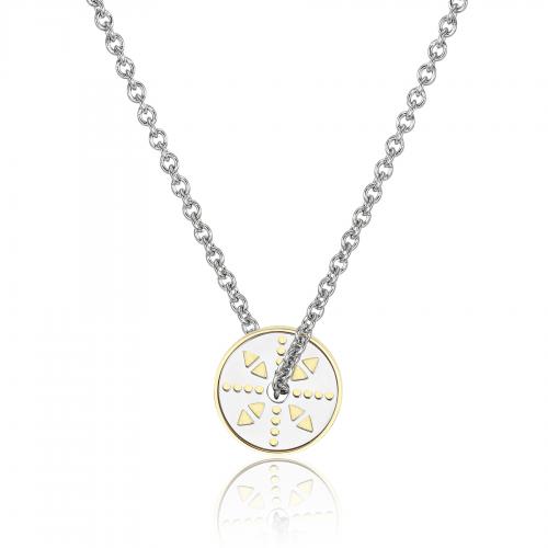 Collana serie Hoop con elemento circolare