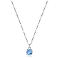 Collana serie Dazzly con punto luce blu