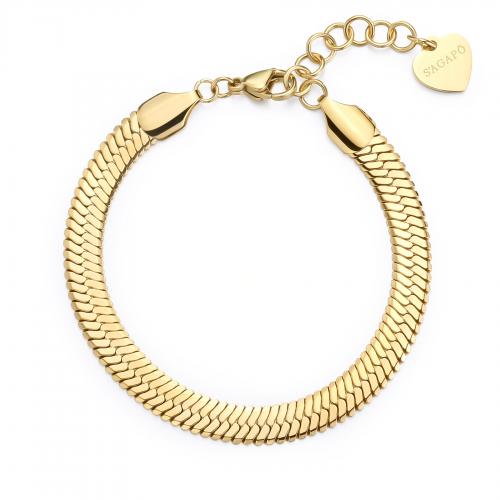 Bracciale dorato serie Chunky