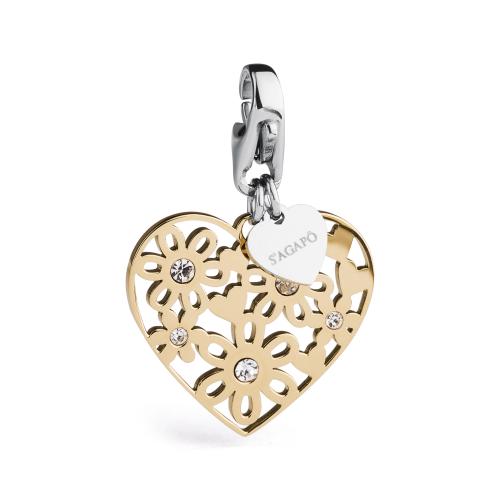 Charm serie Happy a cuore dorato