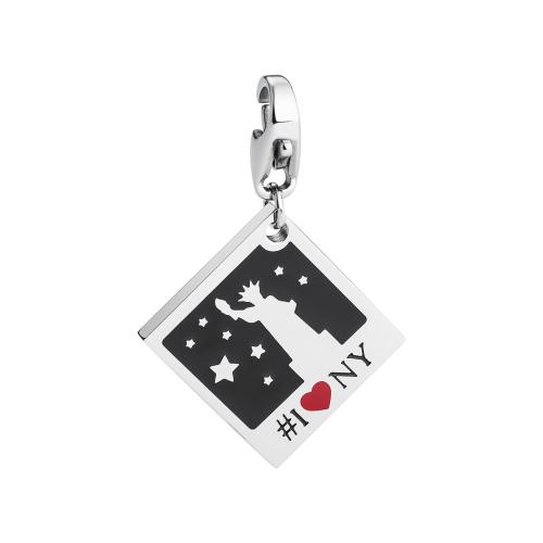 Charm serie Happy a piastra "#I love NY"