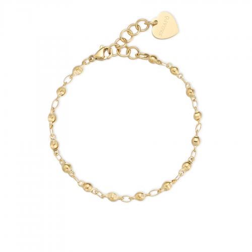 Bracciale dorato serie Chunky a palline