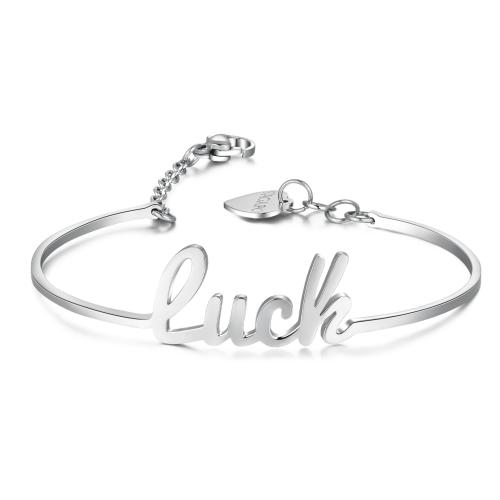 Bracciale rigido serie Write "Luck"