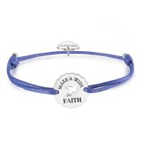 Bracciale in cordino blu serie Make a Wish 