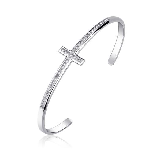 Bracciale serie Hope con croce e zirconi