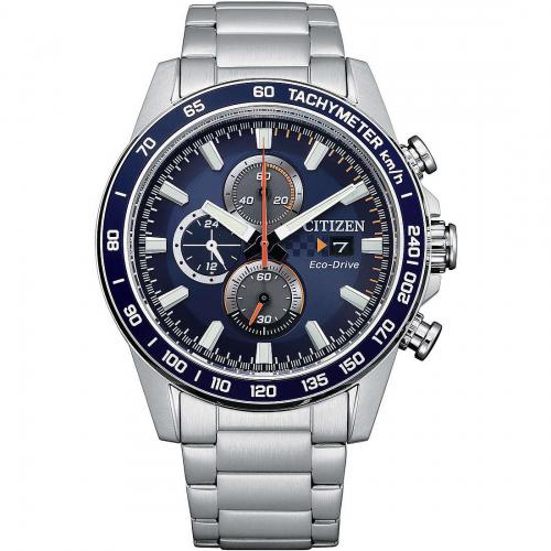 Cronografo Eco Drive Racing, quadrante blu