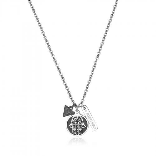 Collana serie Talisman con piastrina con mano di Fatima