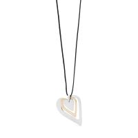 Collana serie Oslo in cordino con cuore triplo