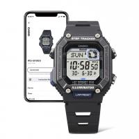 Orologio digitale con contapassi, Bluetooth, nero