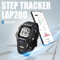 Orologio digitale con contapassi, Bluetooth, nero