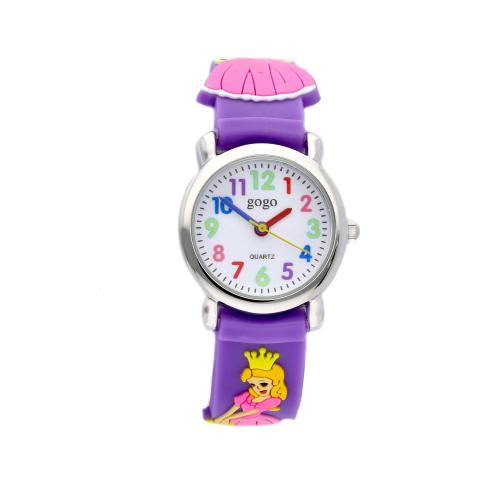 Orologio bambina viola con principesse