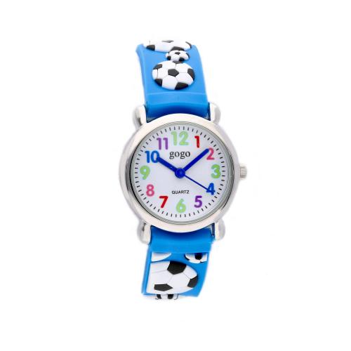 Orologio bambino azzurro con palloni