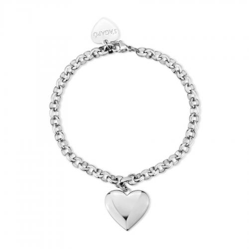 Bracciale serie Stellar con ciondolo a cuore