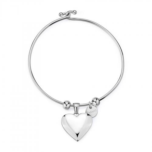 Bracciale rigido serie Stellar con cuore