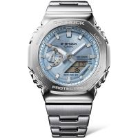 G-Shock serie GM-2110D, acciaio, azzurro