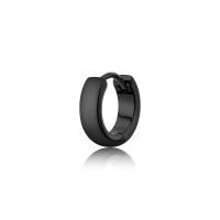 Orecchino singolo ad anello  PVD nero serie Rogue