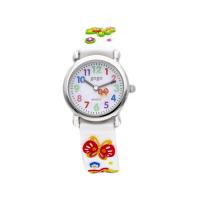 Orologio bambina bianco con farfalle