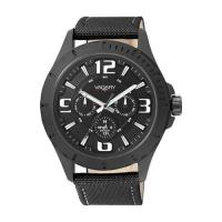 Multifunzione, 44 mm., cassa nera, cinturino cordura