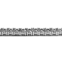 Bracciale tennis in argento con cubic zirconia, 3,2 mm., 19 cm.