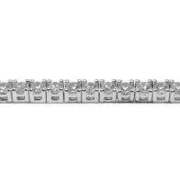 Bracciale tennis in argento con cubic zirconia, 2,5 mm., 16 cm.