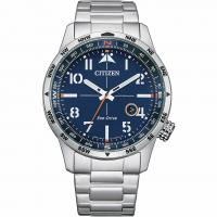 Eco-Drive serie Aviator solo tempo blu