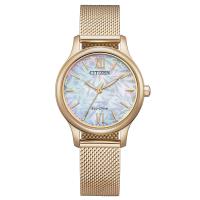 Eco-Drive Lady in acciaio IP rosa