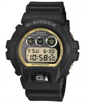 G-Shock digitale serie dw-6900, nero/oro